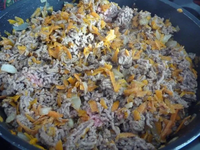 Rezept: Hackfleisch : Krautpfanne - Kalbshackfleisch mit Chinakohl Bild Nr. 5 Hackfleisch : Krautpfanne - Kalbshackfleisch mit Chinakohl - Rezept - Bild Nr. 5