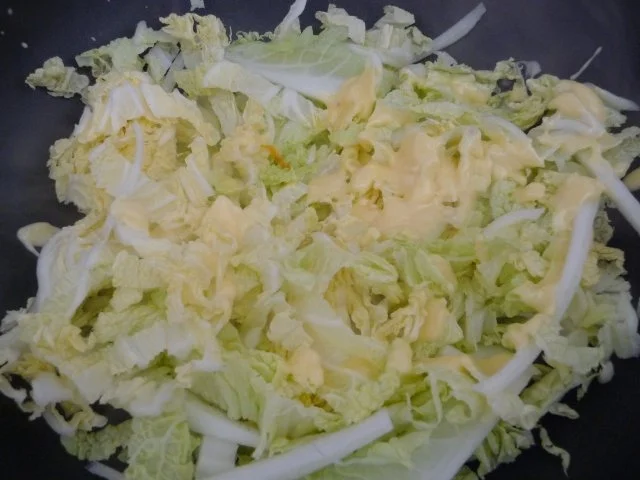 Rezept: Hackfleisch : Krautpfanne - Kalbshackfleisch mit Chinakohl Bild Nr. 6 Hackfleisch : Krautpfanne - Kalbshackfleisch mit Chinakohl - Rezept - Bild Nr. 6