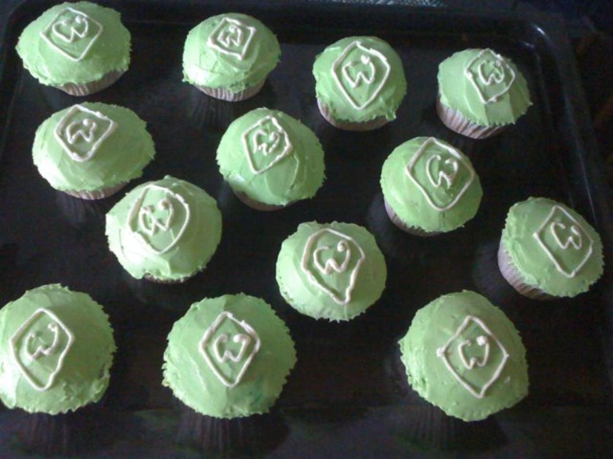 Werder- Bremen Cupcakes - Rezept