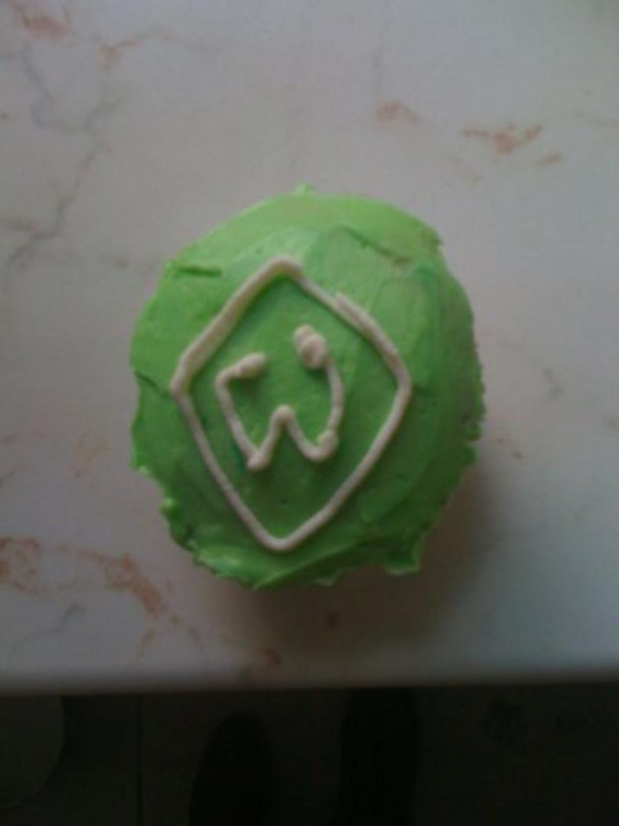 Werder- Bremen Cupcakes - Rezept - Bild Nr. 2