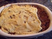 Kürbis-Hack-Auflauf mit Kartoffelpüree überbacken - Rezept