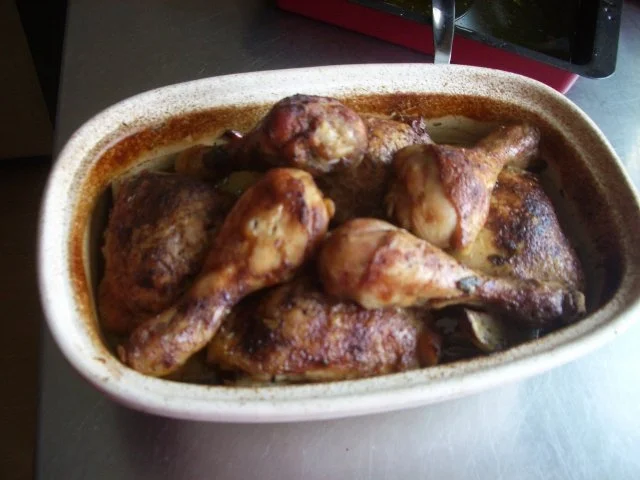 Rezept: Hähnchenkeulen auf Gmüse im Römertopf mit Federweißen Bild Nr. 7 Hähnchenkeulen auf Gmüse im Römertopf mit Federweißen - Rezept - Bild Nr. 7