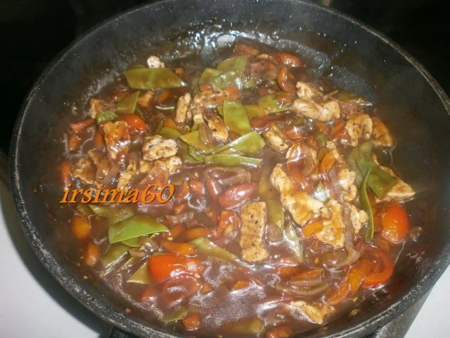 Rezept: Honig – Balsamico – Geschnetzeltes Bild Nr. 2 Honig – Balsamico – Geschnetzeltes - Rezept - Bild Nr. 2