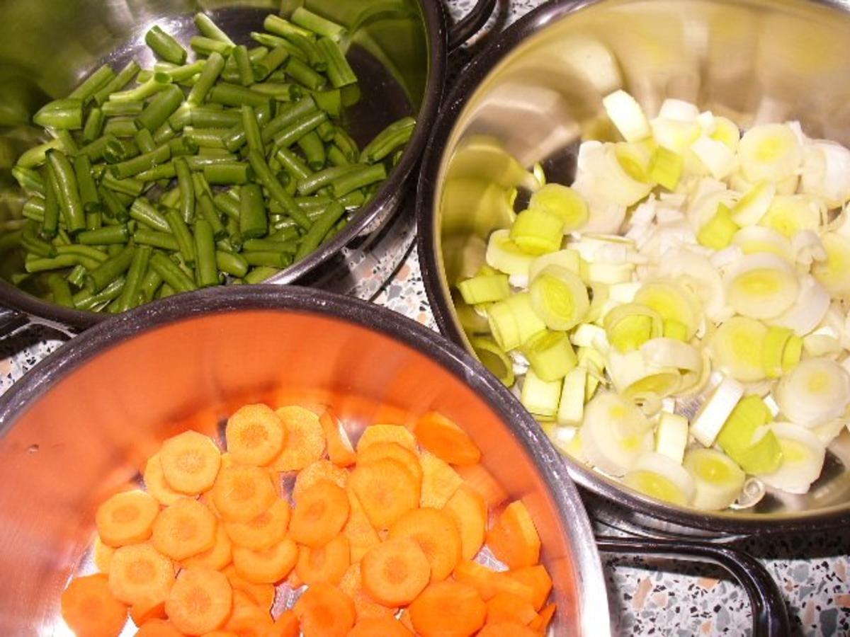 Dorsch an Gemüse und Kartoffelpuffer - Rezept - Bild Nr. 5