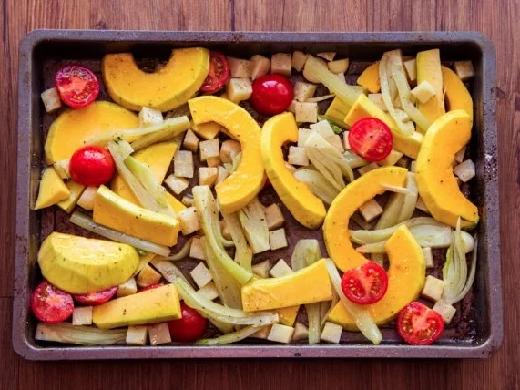 Rezept: Kürbis, Fenchel und Sellerie aus dem Ofen Bild Nr. 3 Kürbis, Fenchel und Sellerie aus dem Ofen - Rezept - Bild Nr. 3