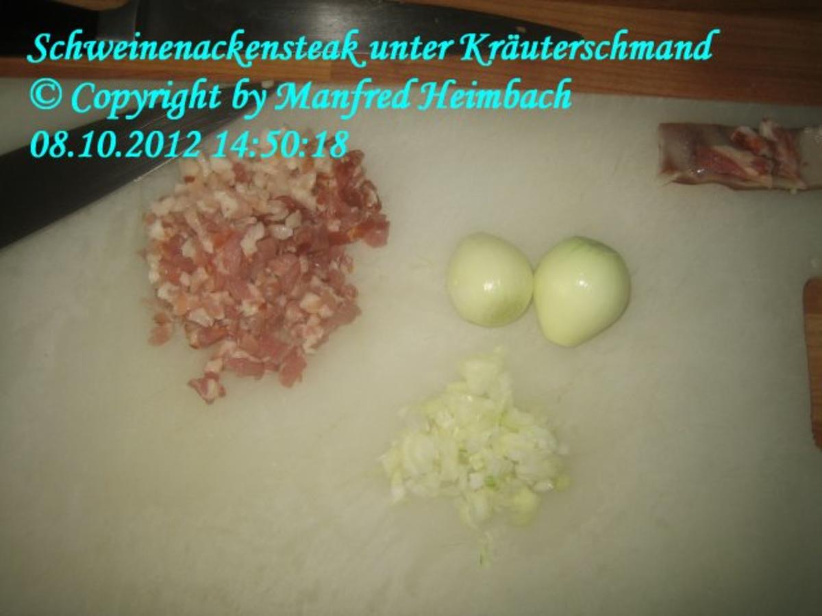 Fleisch – feuriges Schweinenackensteak unter einer Kräuterschmandhaube - Rezept - Bild Nr. 9