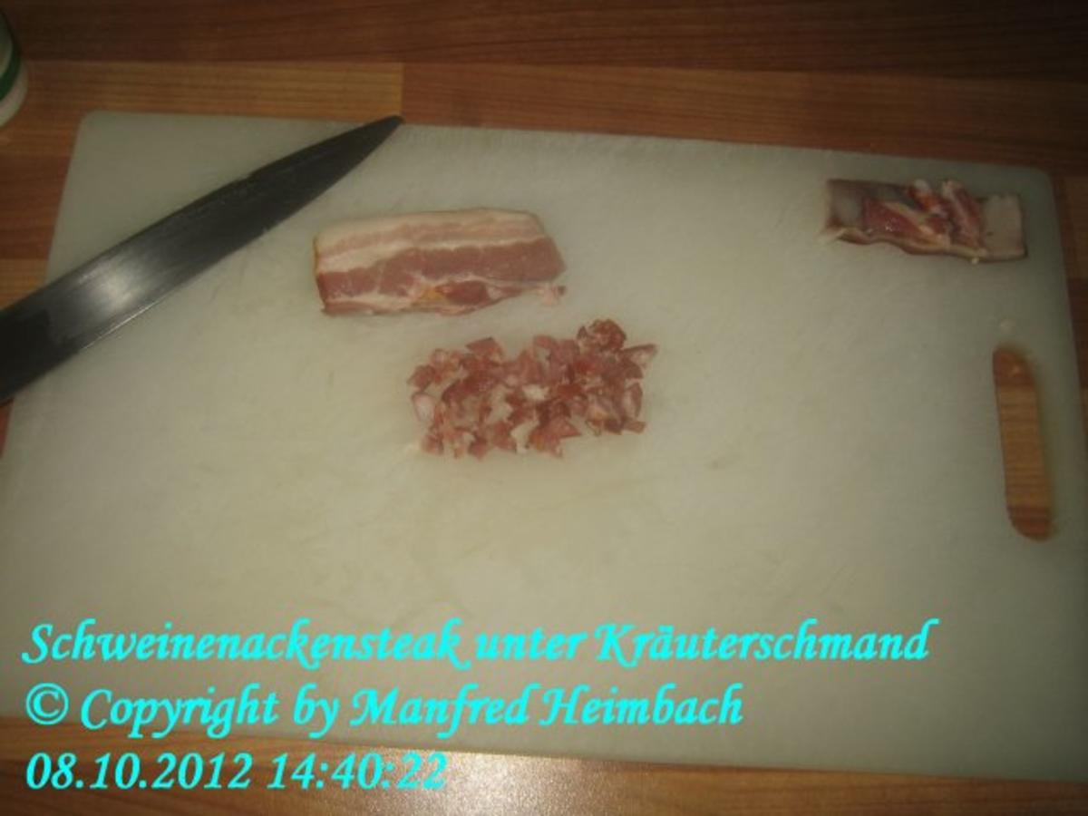 Fleisch – feuriges Schweinenackensteak unter einer Kräuterschmandhaube - Rezept - Bild Nr. 10