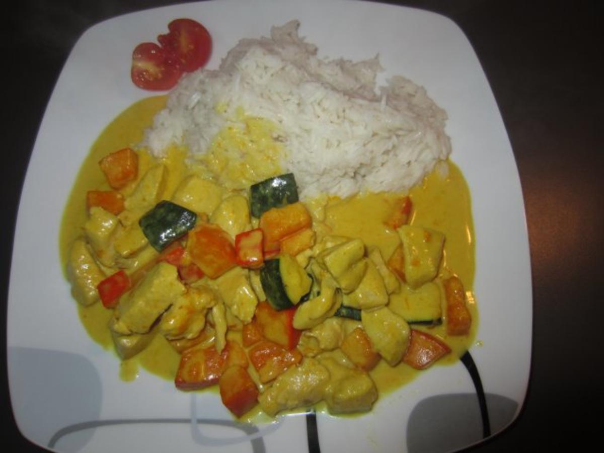 Curry Kürbis Hühnchen Pfanne - schnell & einfach - 145 kcal/100g Curry Kürbis Hühnchen Pfanne - schnell & einfach - 145 kcal/100g