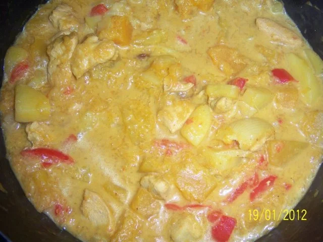 Kürbis-Hühnchen-Curry - Rezept