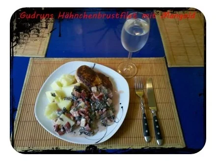 Rezept: Geflügel: Hähnchenbrustfilet mit Mangold Bild Nr. 14 Geflügel: Hähnchenbrustfilet mit Mangold - Rezept - Bild Nr. 14