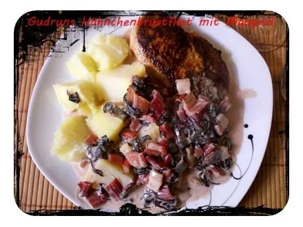 Rezept: Geflügel: Hähnchenbrustfilet mit Mangold Bild Nr. 17 Geflügel: Hähnchenbrustfilet mit Mangold - Rezept - Bild Nr. 17
