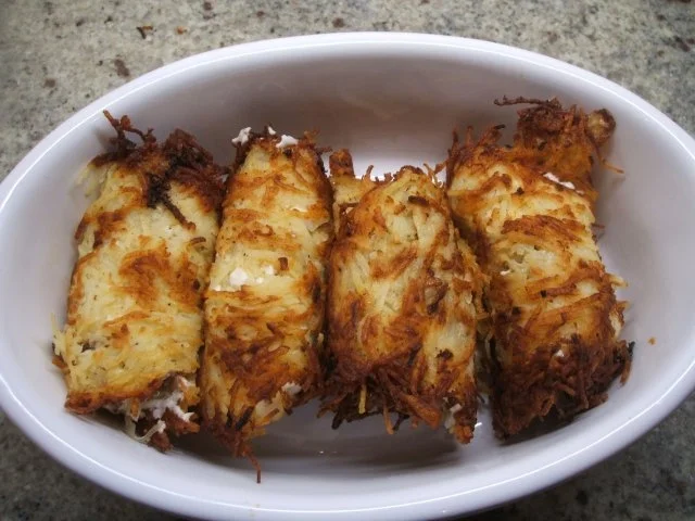 Rezept: Kartoffeln: Gefüllte Baggers Bild Nr. 5 Kartoffeln: Gefüllte Baggers - Rezept - Bild Nr. 5