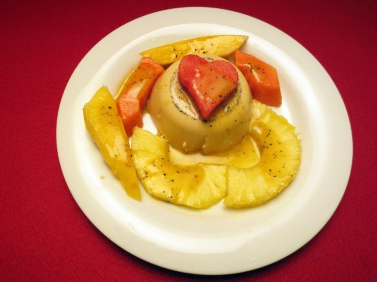 Exotischer Fruchtsalat und Manjar de angel - Rezept - kochbar.de