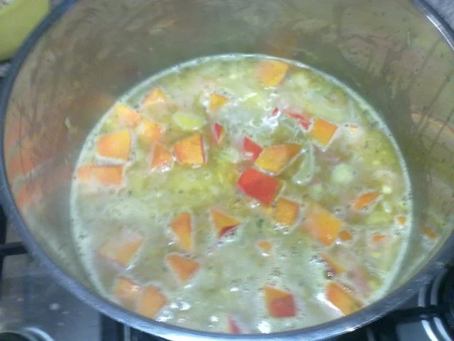 Kürbissuppe mit Ingwer und Räucherlachs - Rezept - Bild Nr. 5