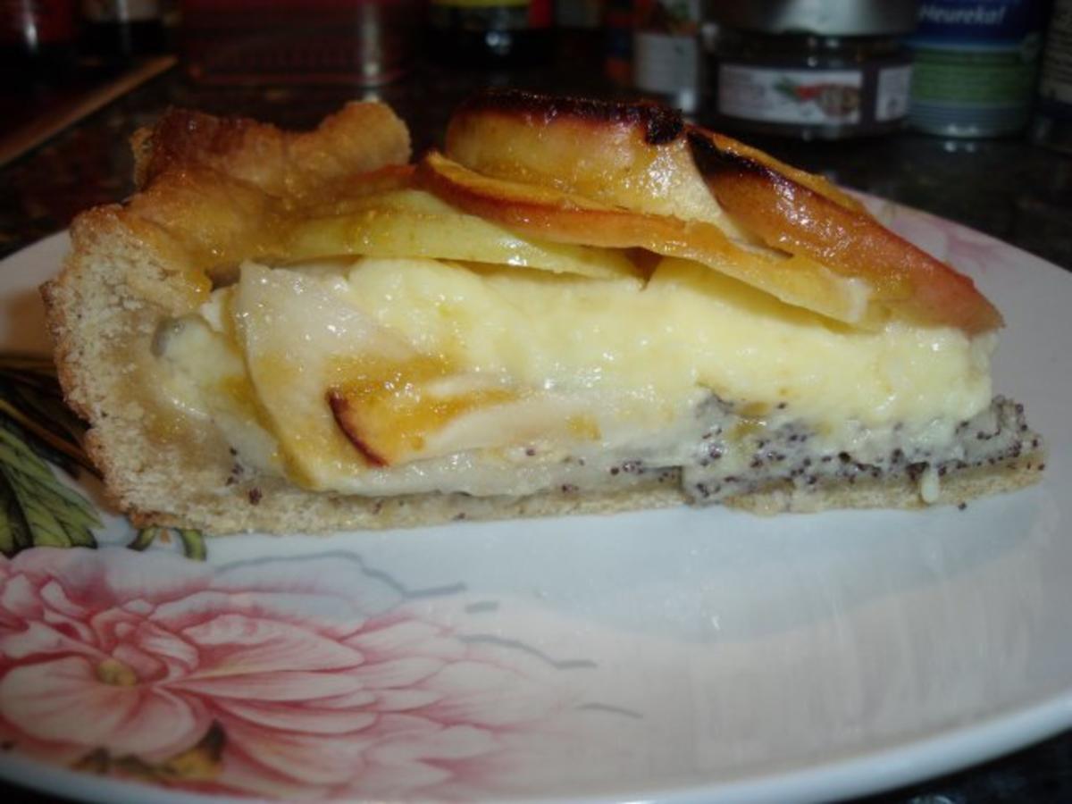 Apfel-Mohn-Pudding-Kuchen - Rezept - Bild Nr. 3