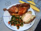 Brathähnchen am Spieß auf italienische Art   (Pollo alla spiedo) - Rezept