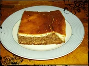 Mandel-Nougat-Kuchen mit Quarkguß - Rezept