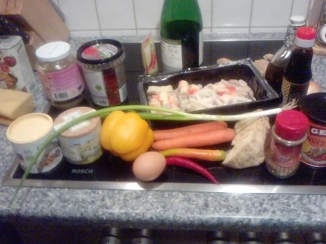 Rezept: Nudeln Frutti de mare mal anders Das kommt mir asiatisch vor Bild Nr. 2 Nudeln Frutti de mare mal anders Das kommt mir asiatisch vor - Rezept - Bild Nr. 2