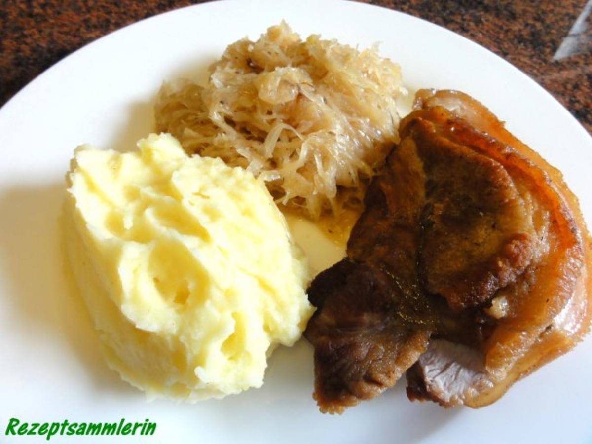 Fleisch: HAXENBRATEN mit Sauerkraut - Rezept von Rezeptsammlerin