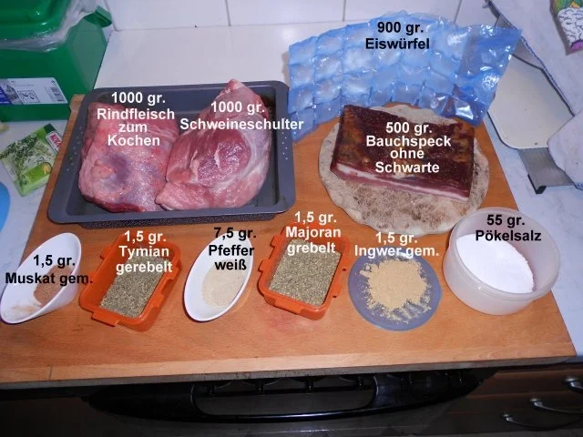 Rezept: Selbstgemachter Leberkäse Variante 2 Bild Nr. 2 Selbstgemachter Leberkäse Variante 2 - Rezept - Bild Nr. 2