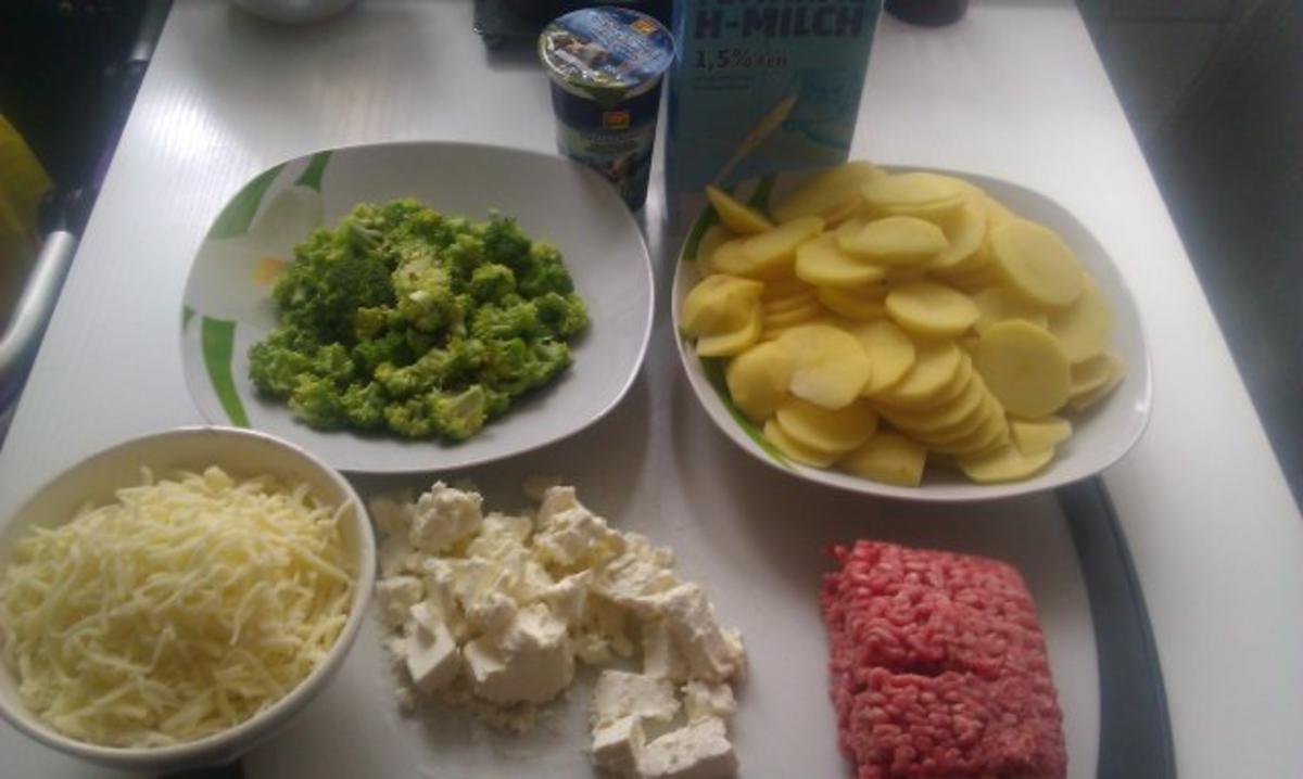 Kartoffelgratin mit Broccoli und Hackfleisch - Rezept - Bild Nr. 2