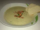 Kartoffel - Broccoli Cremesuppe mit Hackfleisch - Rezept