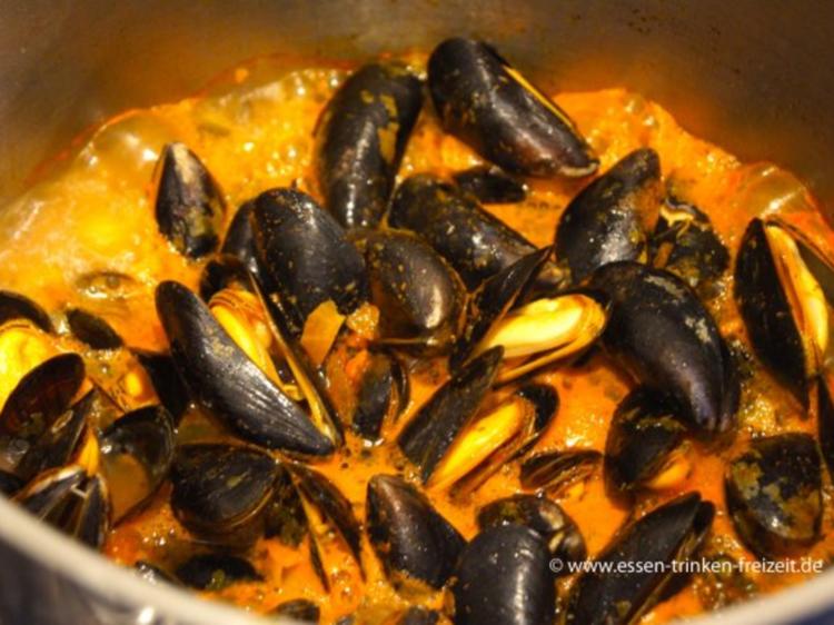 Miesmuscheln in Tomaten Weißwein Sauce - schnell & einfach - von ... Miesmuscheln in Tomaten Weißwein Sauce - schnell & einfach - von ...