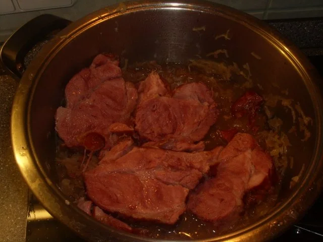 Kasseler-Sauerkraut und Buillonkartoffeln - Rezept - Bild Nr. 5