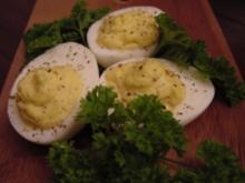 Gefüllte Eier mit "Mayonaise" - Rezept