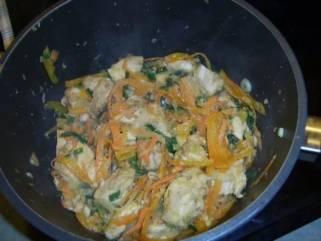 Scharfes (Rind) "Hühnchen"-fleisch mit Bohnensauce - Rezept - Bild Nr. 9