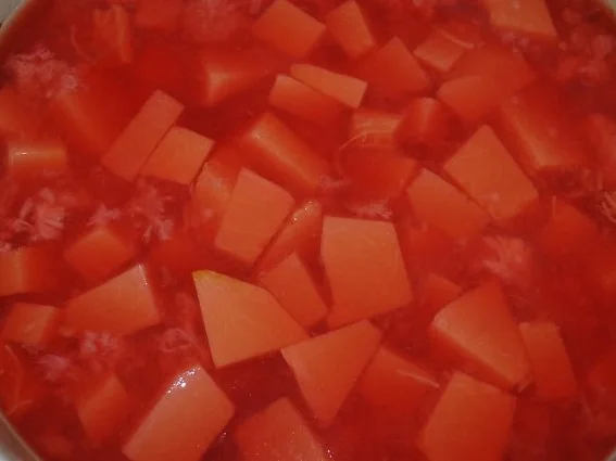 Rezept: Kompott mit Muskatkürbis oder Butternutkürbis Kompott mit Muskatkürbis oder Butternutkürbis - Rezept