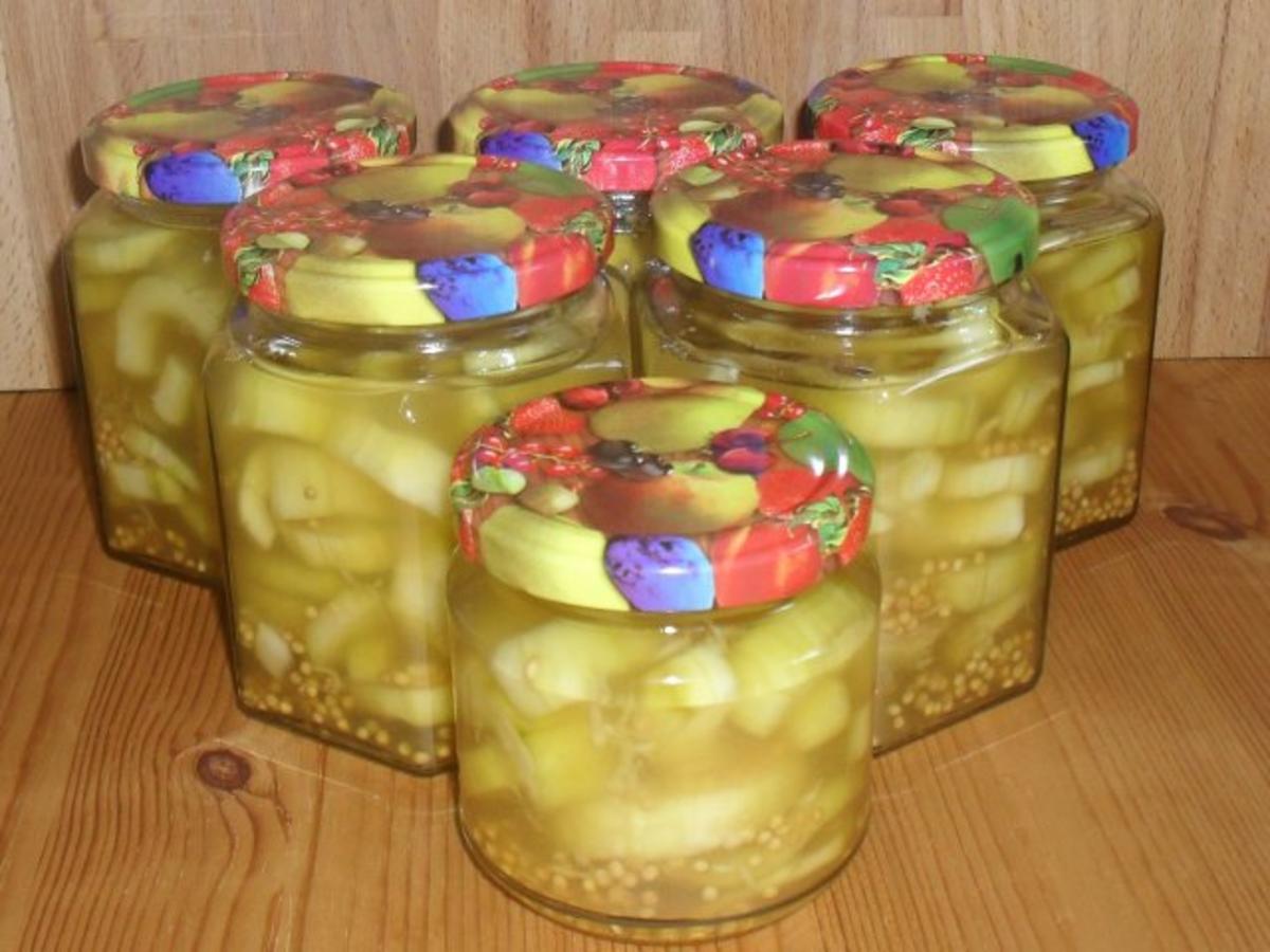 Bilder für Honiggurken mit Salatgurken und Obstessig - Rezept