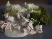 Hähnchengeschnetzeltes in Frischkäse-Sauce - Rezept