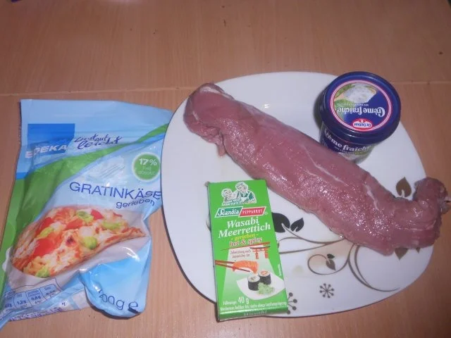 Schweinefilet mit Wasabi-Käsekruste - Rezept - Bild Nr. 2