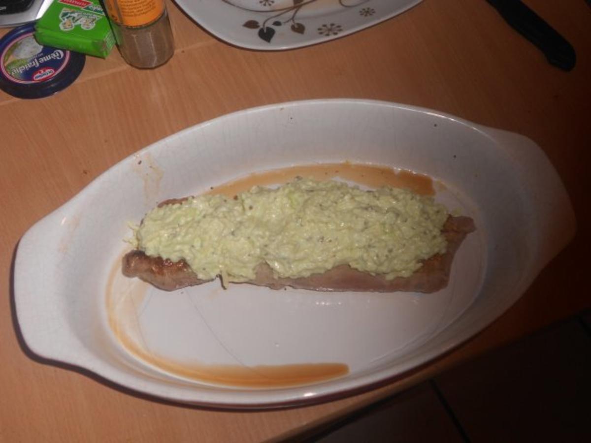 Schweinefilet mit Wasabi-Käsekruste - Rezept - Bild Nr. 3