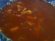 Rezept: Gemรผsesuppe mit Fischeinlage Gemรผsesuppe mit Fischeinlage - Rezept