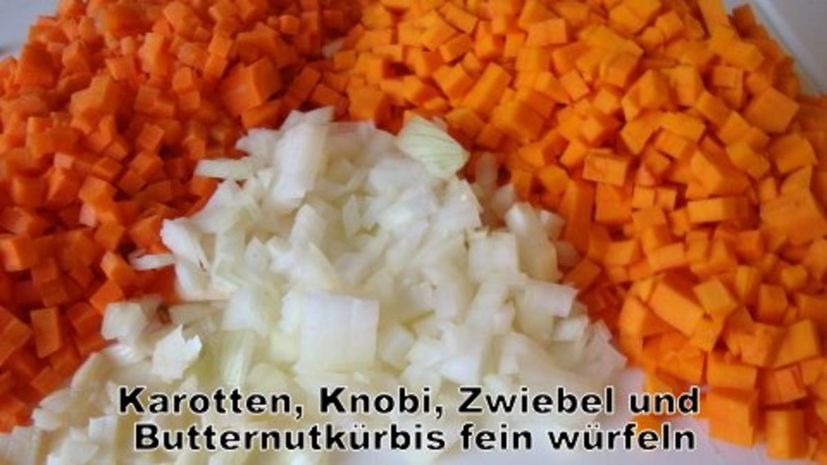 Butternutkürbis-Karotten Süppchen mit feiner Meerrettichnote - Rezept - Bild Nr. 2