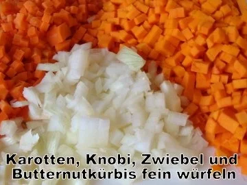Butternutkürbis-Karotten Süppchen mit feiner Meerrettichnote - Rezept - Bild Nr. 2