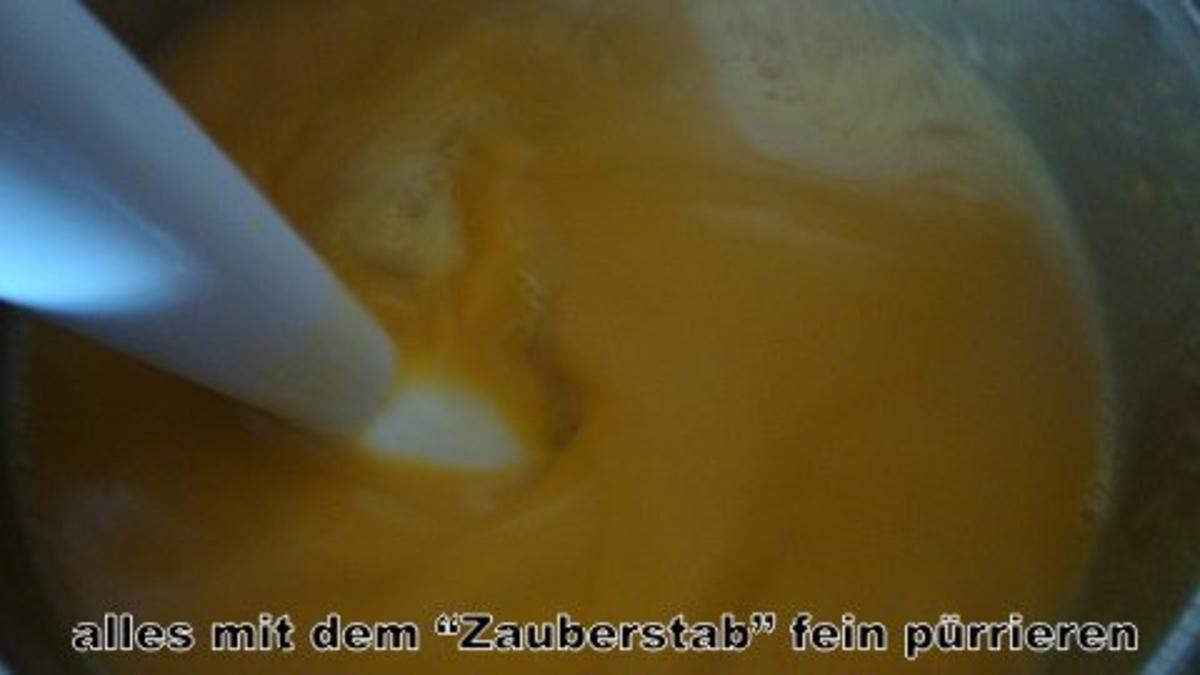 Butternutkürbis-Karotten Süppchen mit feiner Meerrettichnote - Rezept - Bild Nr. 4