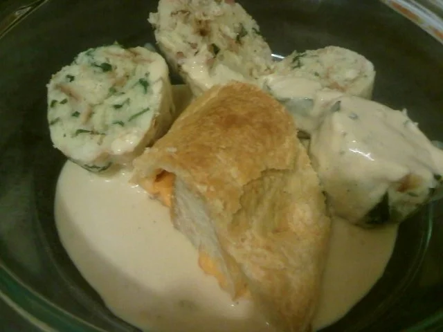 Schweinelendchen im Blätterteig mit Semmelknödel - Rezept - Bild Nr. 9