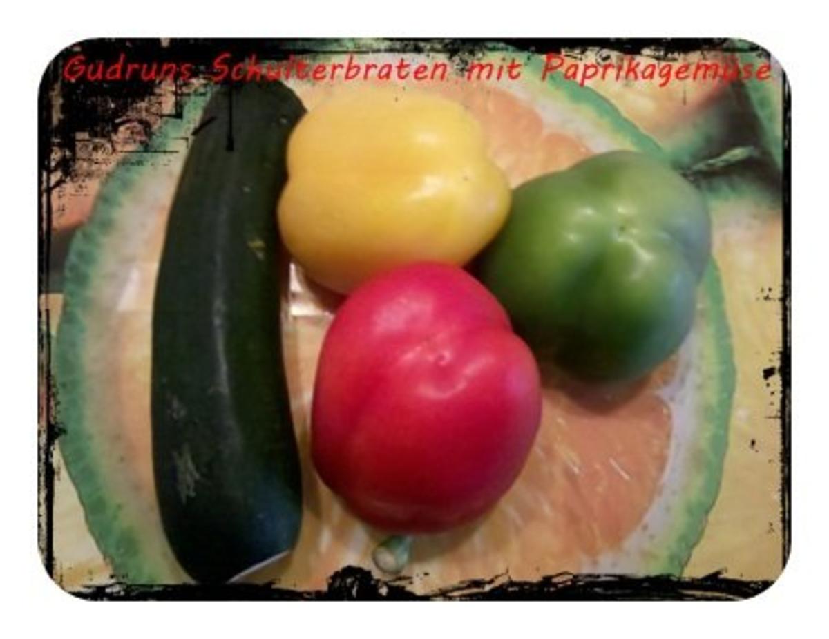 Fleisch: Schulterrollbraten mit Paprika-Zucchini-Gemüse mit thailändischen Klebreis - Rezept - Bild Nr. 8