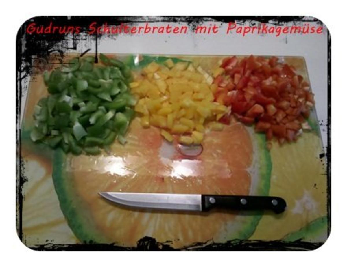 Fleisch: Schulterrollbraten mit Paprika-Zucchini-Gemüse mit thailändischen Klebreis - Rezept - Bild Nr. 9