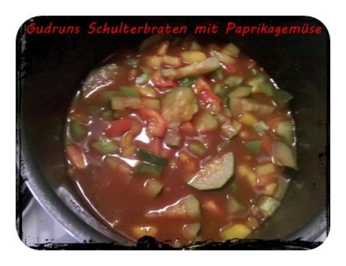 Fleisch: Schulterrollbraten mit Paprika-Zucchini-Gemüse mit thailändischen Klebreis - Rezept - Bild Nr. 10