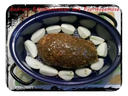 Fleisch: Schulterrollbraten mit Paprika-Zucchini-Gemüse mit thailändischen Klebreis - Rezept - Bild Nr. 12