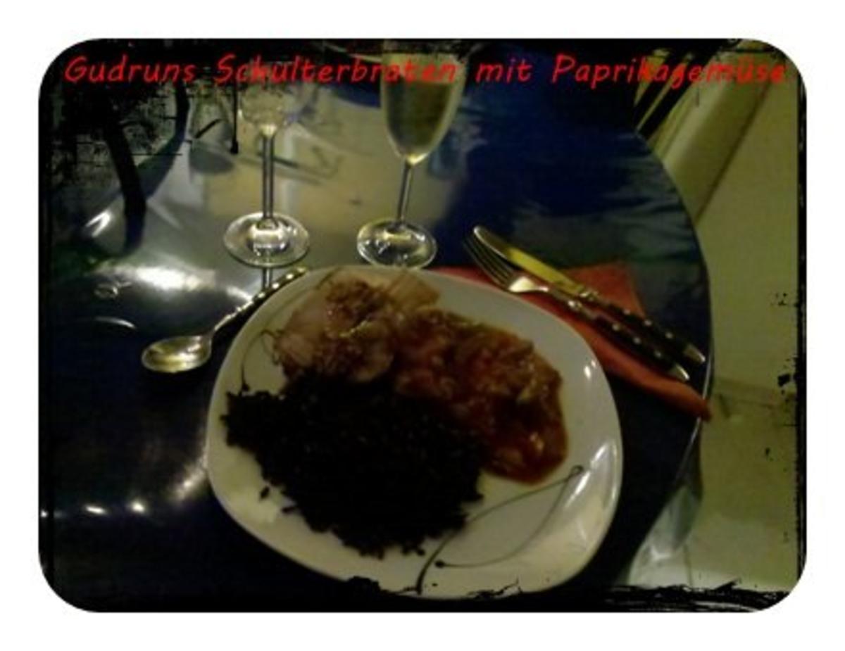 Fleisch: Schulterrollbraten mit Paprika-Zucchini-Gemüse mit thailändischen Klebreis - Rezept - Bild Nr. 16