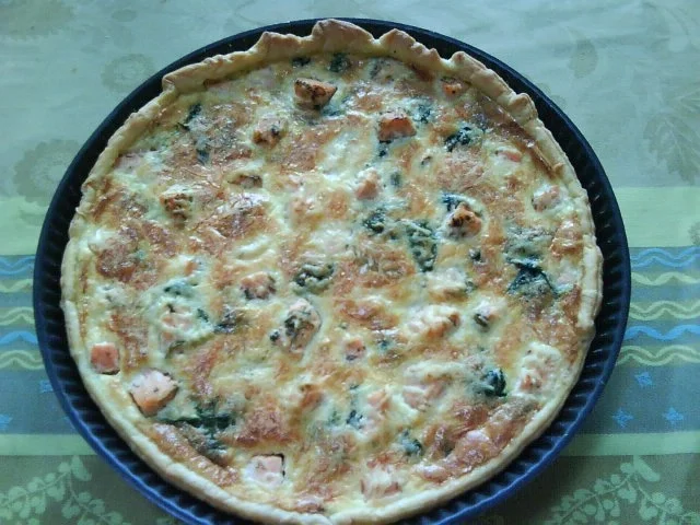 Quiche au saumon et aux épinards - Rezept - Bild Nr. 10