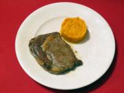 American Beef Ribeye Steak mit Süßkartoffelpüree - Rezept