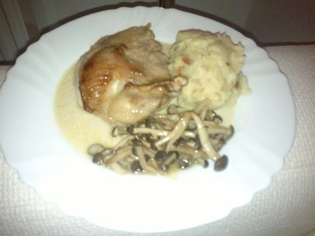 Fasan | Bratkartoffelpüree | Shimeji| - Rezept