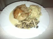 Fasan | Bratkartoffelpüree | Shimeji| - Rezept