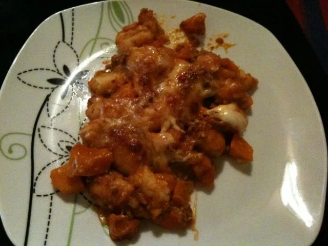 Rezept: Kürbis-Gnocchi-Auflauf mit Hackfleisch Kürbis-Gnocchi-Auflauf mit Hackfleisch - Rezept